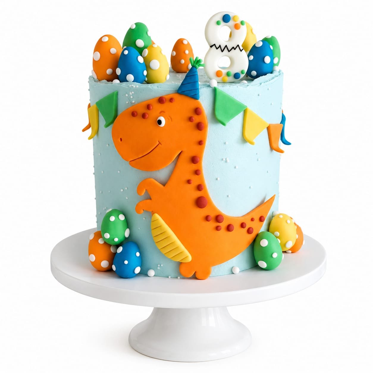 Dinosaur Cake Orange