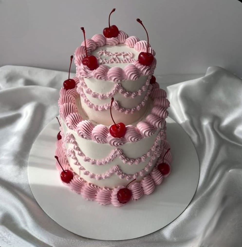 Pink Cherry Cake